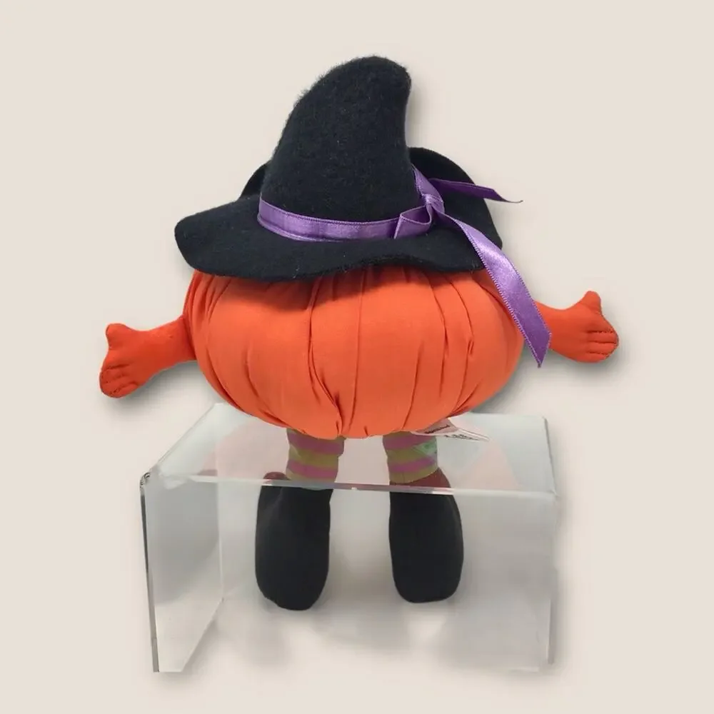 Vintage 1982 Pumpkin Witch Halloween Bean Bag Plush by Hallmark